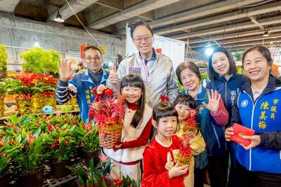 桃園假日花市春節不打烊　歡迎市民採買迎新春