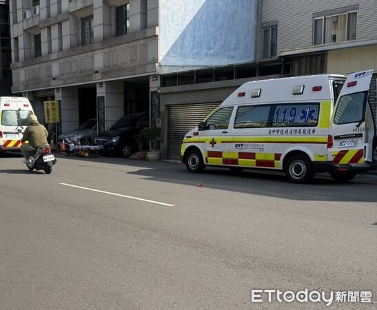 ▲快訊／台中北區太原路驚傳墜樓　60多歲婦人當場身亡。（圖／民眾提供）