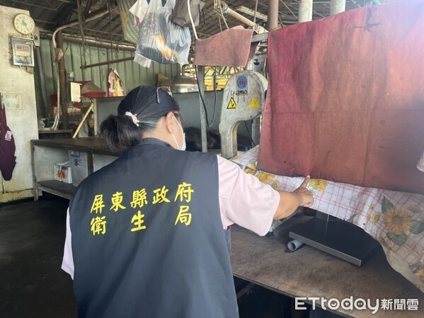 ▲屏東縣衛生局今日派員稽查。（圖／記者陳崑福翻攝）