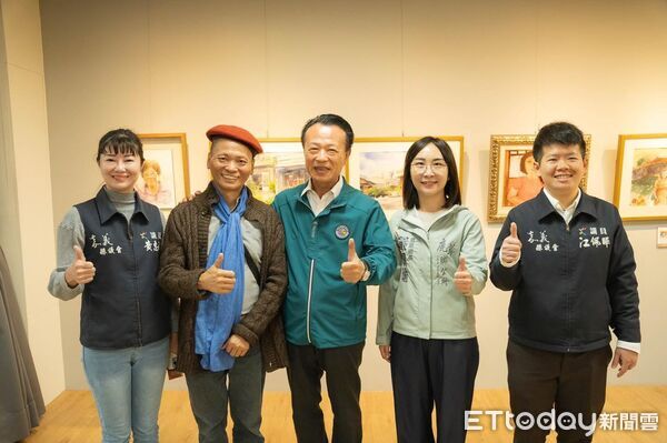 ▲▼    百老繪～松竹長青鹿草寫生會作品成果展溫暖登場  。（圖／鹿草鄉公所提供）