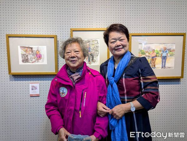 ▲▼    百老繪～松竹長青鹿草寫生會作品成果展溫暖登場  。（圖／鹿草鄉公所提供）