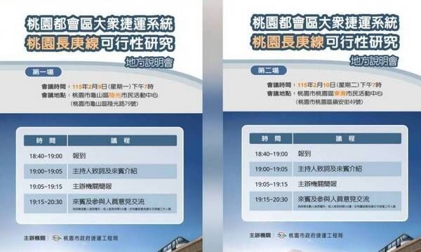 ▲捷運桃園長庚線（銀線）地方說明會