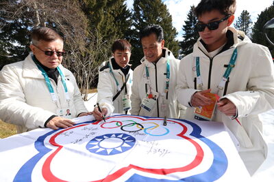 挺冬奧國手！奧會蔡家福發激勵金　與駐義大使合做選手最強後盾