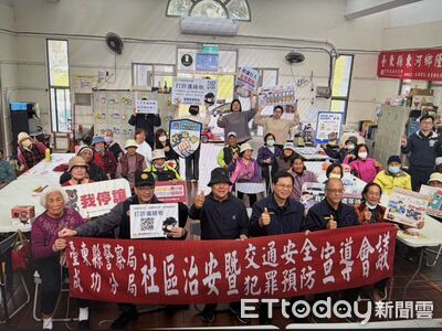 春節將至　成功分局攜手隆昌社區強化治安交通宣導