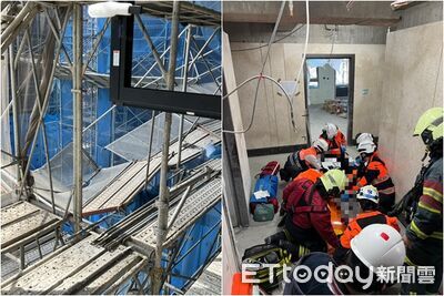 以為鷹架有扶手…北市工地驚傳「工人墜樓」！緊急送醫傷勢曝光