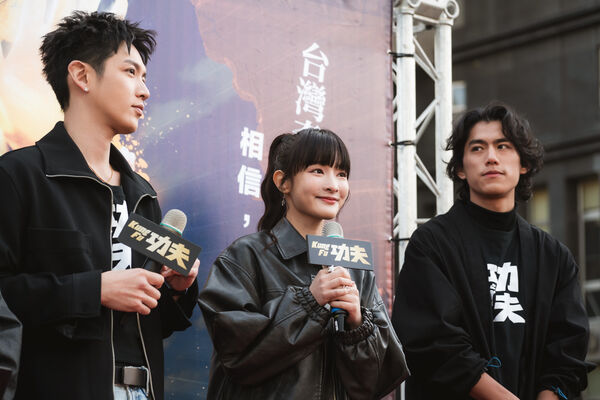 ▲柯震東、朱軒洋、王淨積極宣傳《功夫》。（圖／麻吉砥加提供）