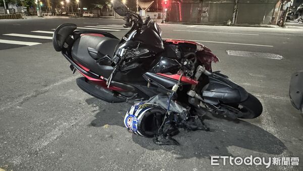 ▲▼新莊轎車機車碰撞　男騎士頭部重創「無呼吸心跳」。（圖／記者陳以昇攝）