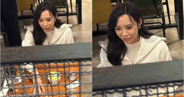 娛樂報報／直擊康茵茵咖啡廳約會「甜蜜餵食」　神秘對象曝光