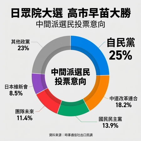 ▲▼狂吸年輕人、中間選民！「高市魅力」奇襲大勝　創二戰後最強紀錄。（AI協作圖／記者吳美依製作，經編輯審核）