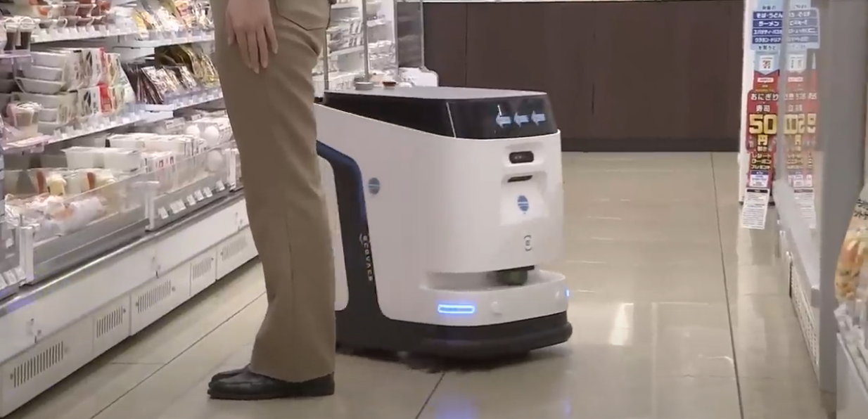 ▲▼便利商店,機器人,勞動力。（圖／取自TBS NEWS DIG影片）