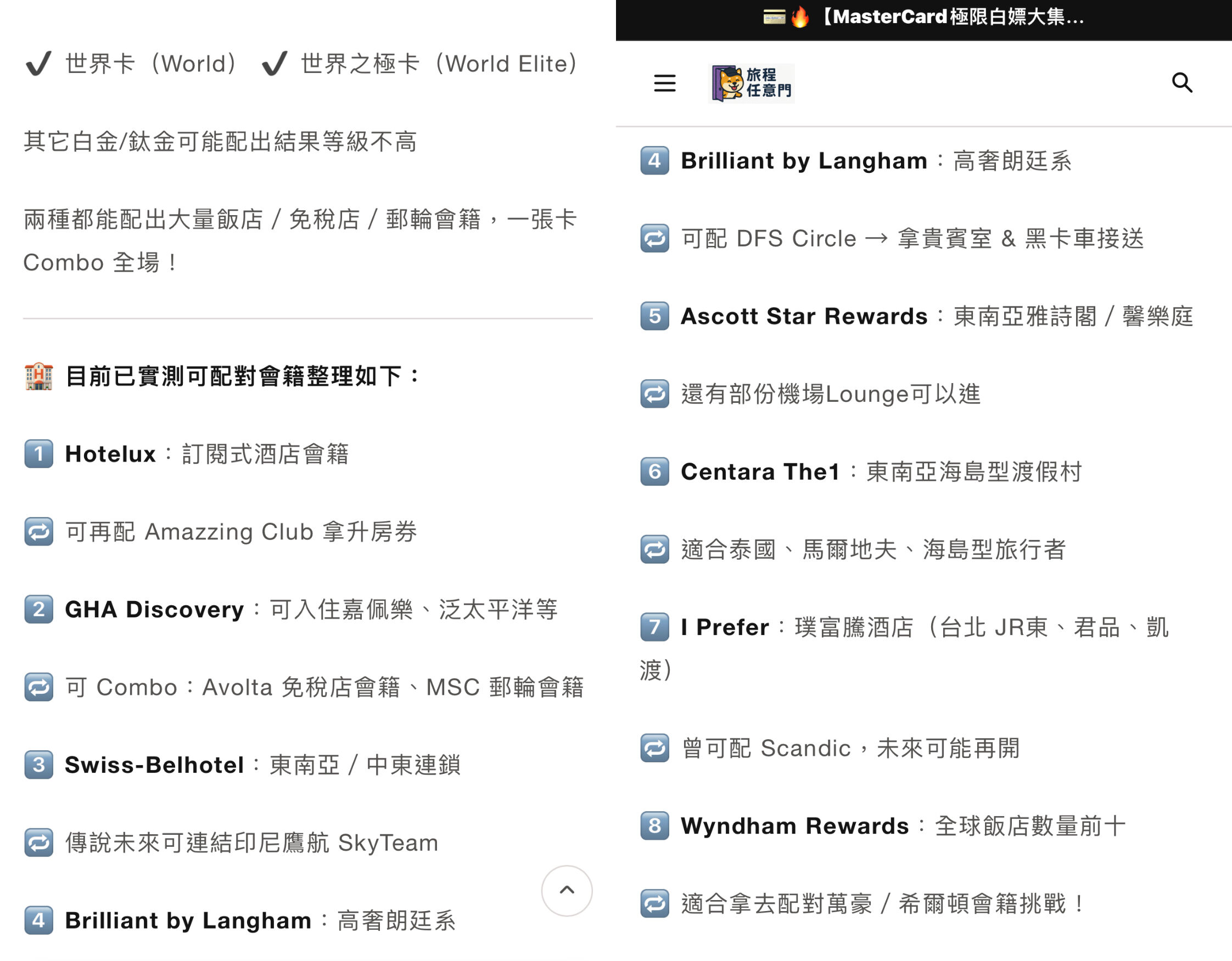 ▲▼過年,出國,Mastercard,世界卡,飯店,保險。（圖／翻攝自網站）