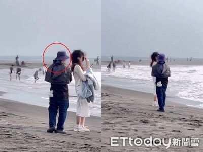 旗津海水浴場有噁男！「背後靈」尾隨緊貼女遊客　正妹嚇壞蒐證