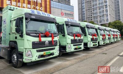武漢交付首批50輛氫能源卡車　較燃油重卡節省30％成本