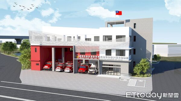 ▲台南市消防局第五救災救護大隊文賢分隊辦公廳舍新建工程9日舉行動土典禮，由市長黃偉哲主持，宣示提升消防執勤環境與量能。（記者林東良翻攝，下同）