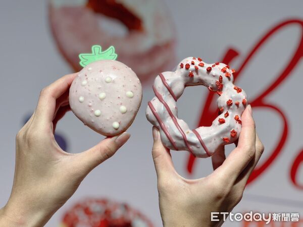 ▲▼Mister Donut「草莓季」登場。（圖／記者蕭筠攝）