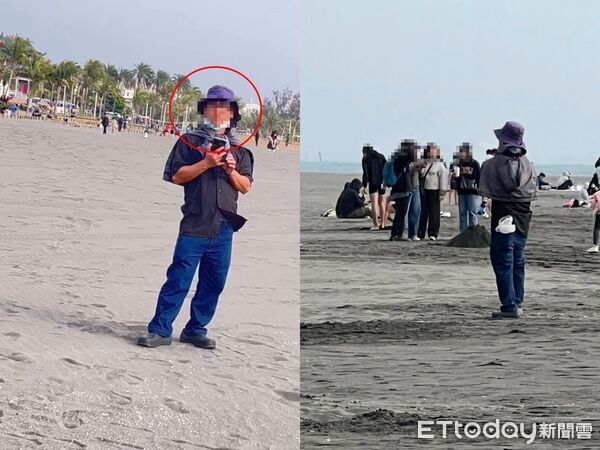 ▲▼旗津海水浴場有詭異男子尾隨女遊客。（圖／翻攝自Threads/u_1.13_授權提供）
