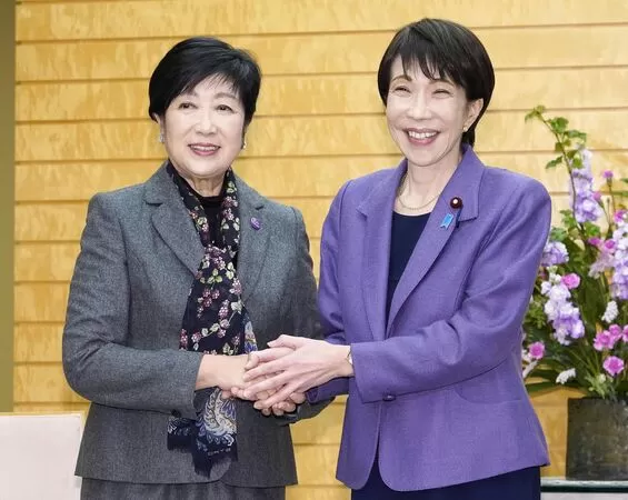 ▲▼ 日本首相高市早苗與東京都知事小池百合子。（圖／VCG）