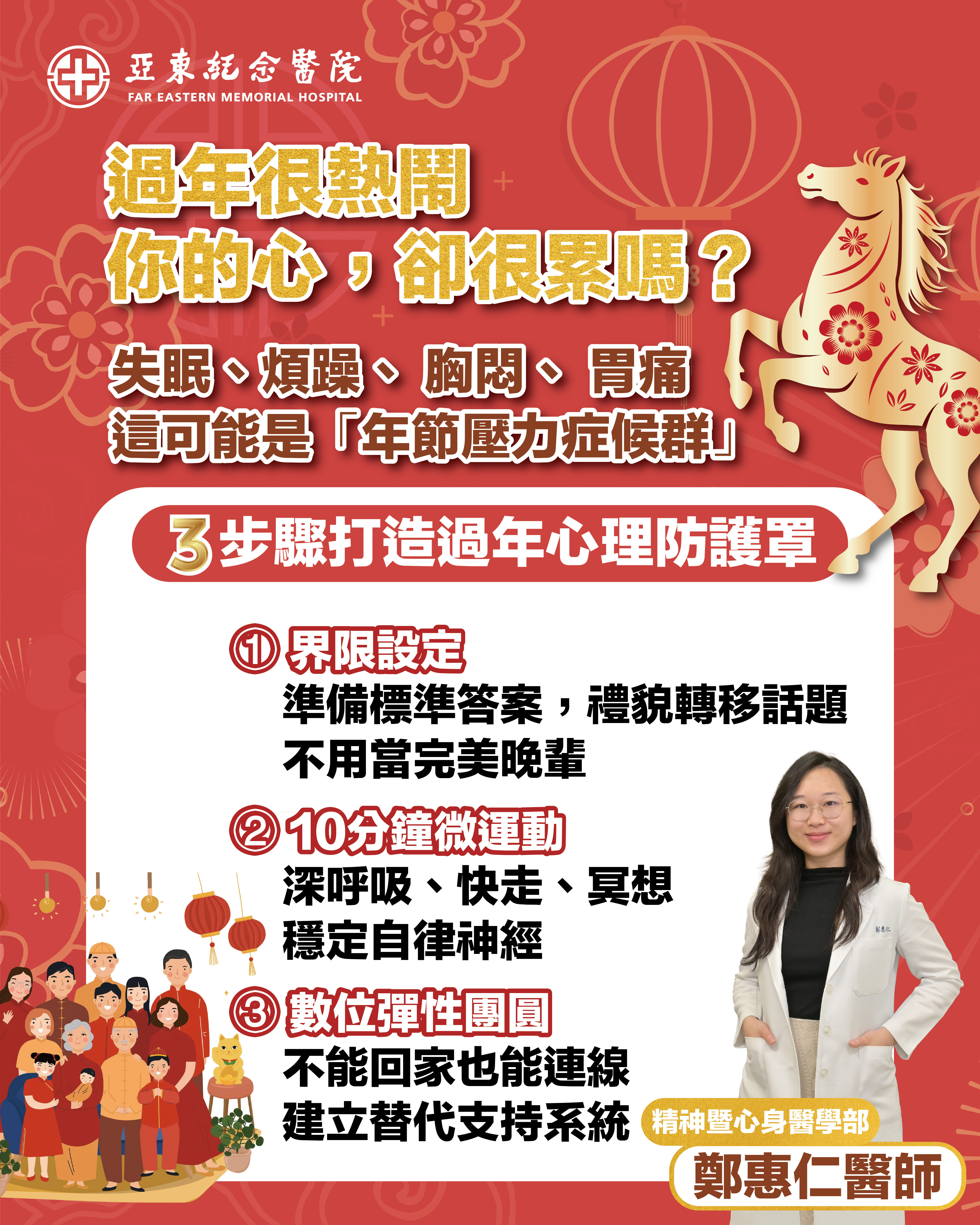 ▲▼    過年壓力         。（圖／亞東醫院提供）