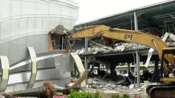 ▲▼緬甸軍方2025年11月突襲拆除位於緬甸妙瓦底地區（Myawaddy）的KK園區。（圖／路透）