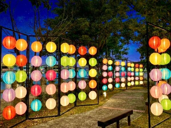 ▲龍潭大池燈會。（資料照／桃市客家事務局提供）