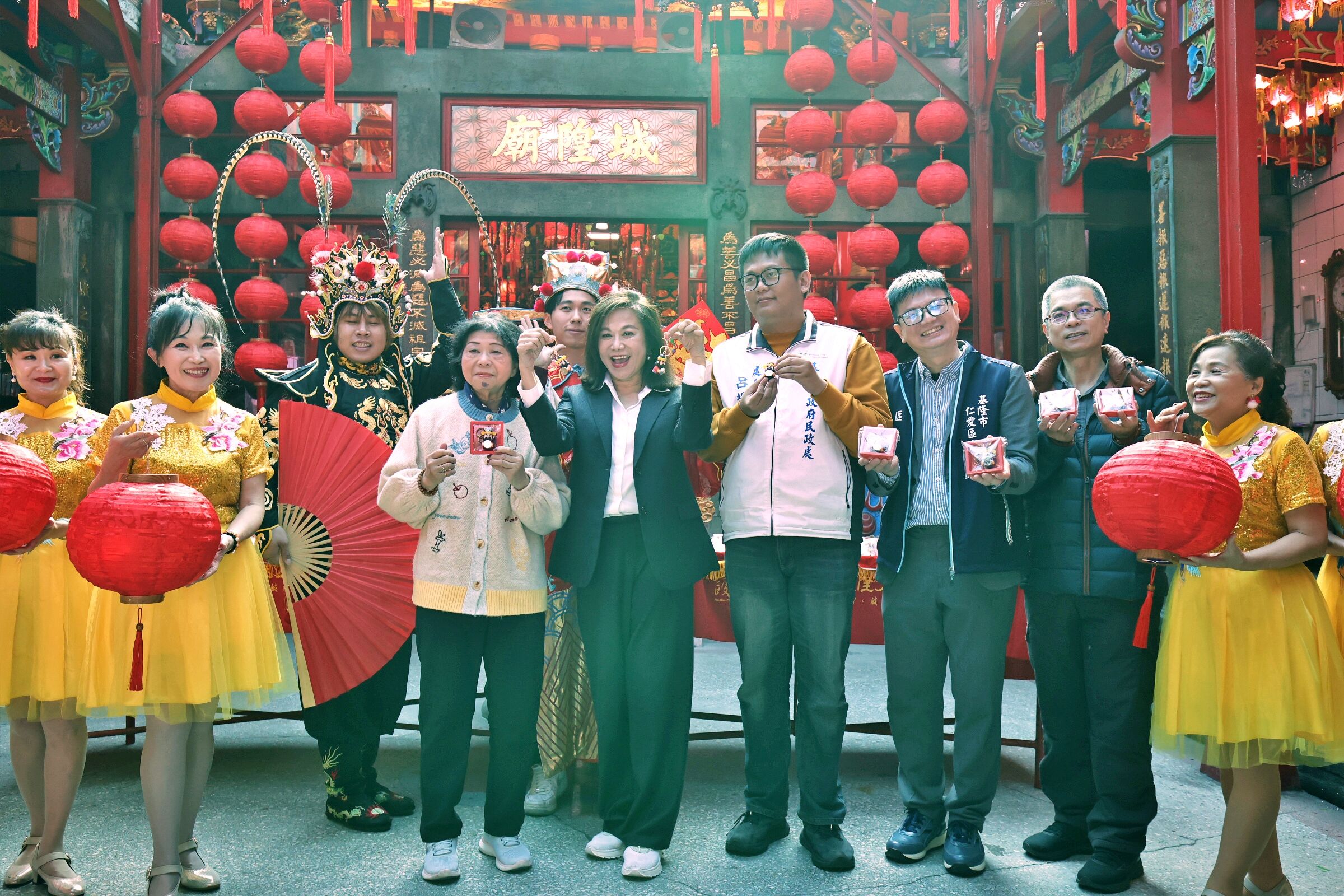 ▲基隆護國城隍廟發財金初四開送。（圖／記者郭世賢翻攝）