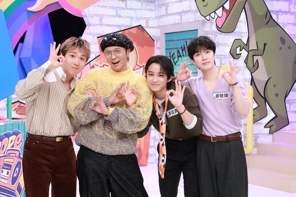 ▲▼ FTISLAND成員李洪基、李在真、崔敏煥登上《綜藝OK啦》。（圖／中天電視提供）