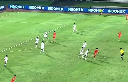 ▲中國U17男隊勝印尼7分。（圖／翻攝自微博，下同）