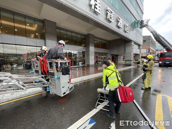 ▲基隆消防春節前強化高樓救災應變。（圖／記者郭世賢翻攝）