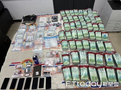 就在大學校園旁!屏東販毒集團租學生套房 警逮4嫌查扣各式毒品