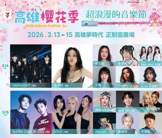 ▲《2026 7-ELEVEN 高雄櫻花季》活動資訊。（圖／翻攝自Facebook／高雄櫻花季）
