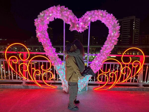 ▲2026辰光橋光雕展2/14點燈。（圖／高灘處提供）