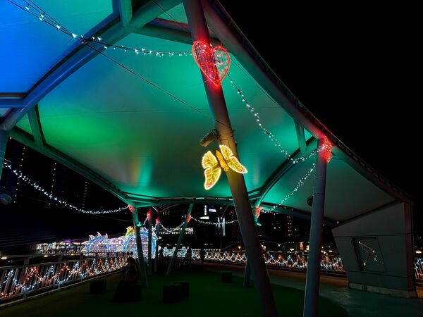 ▲2026辰光橋光雕展2/14點燈。（圖／高灘處提供）