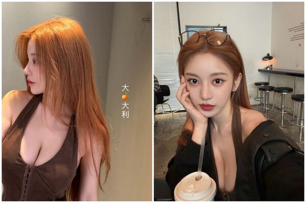 蔡瑞雪把頭髮染成橘色，祝粉絲們「大橘大利」。（翻攝snowbabyq IG）