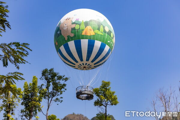 ▲草屯九九峰氦氣球樂園今天開始試營運。（圖／南投縣政府提供）