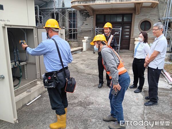 ▲台電台南區處啟動春節專案檢測，提前強化重要公共設施供電穩定。（圖／記者林東良翻攝，下同）