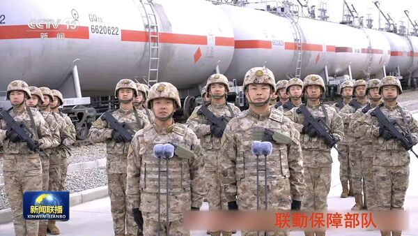 ▲▼ 2026.2.10，中共中央軍委主席習近平在北京八一大樓與全軍視訊，春節期間視察，強調全軍戰備不停歇。            。（圖／翻攝 央視新聞聯播）