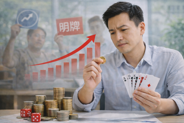 ▲▼1號人別衝動聽信明牌。（AI協作圖／記者胡至欣製作，經編輯審核）