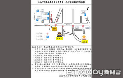 北市信義區慈惠堂、奉天宮春節連假人潮多 警公布交管措施