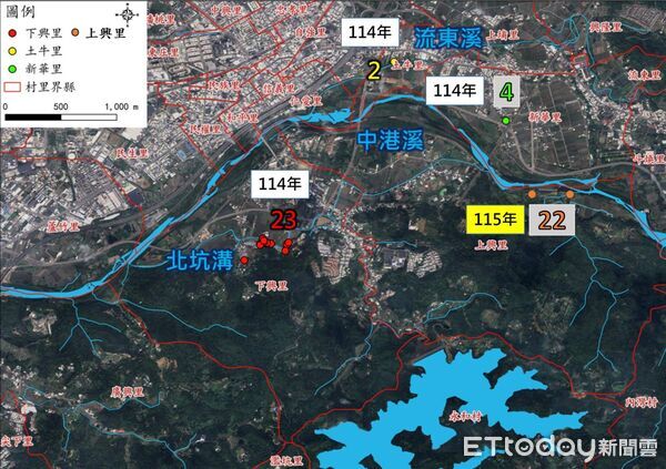 ▲苗栗縣被視為綠鬣蜥防治的最北防線，縣府委託的移除團隊，前天一口氣捕捉22隻，顯示防治再現破口             。（圖／苗栗縣政府提供）