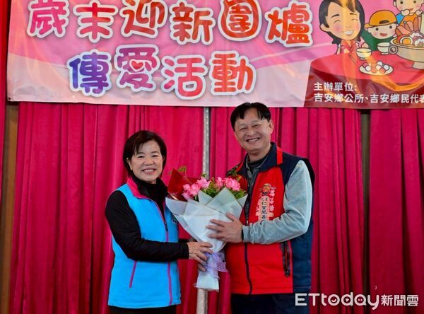 ▲▼花蓮吉安鄉公所在銘師父餐廳舉辦0403地震受災戶與賑災英雄圍爐傳愛活動。（圖／吉安鄉公所提供，下同）