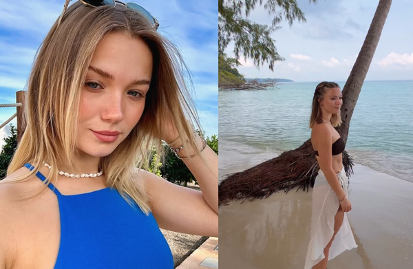 女網紅遊泰遭猴群包圍　「可愛猴突然變臉狠咬」傷口變色急送醫。（圖／翻攝自Instagram／juliabeautx）