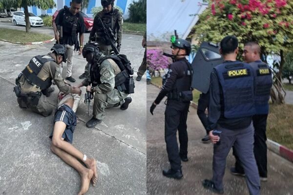 ▲▼泰國校園槍擊案！18歲少年「搶警槍」射殺女校長　7人受傷。（圖／翻攝自民意報）