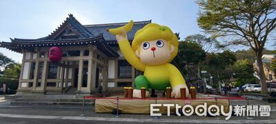 旗山新春點燈！「金蕉枇」萌獸坐鎮武德殿　5大燈區亮到元宵
