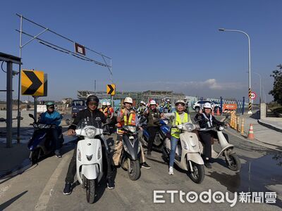 過年前到位　水上車輛基地聯外道路正式通車