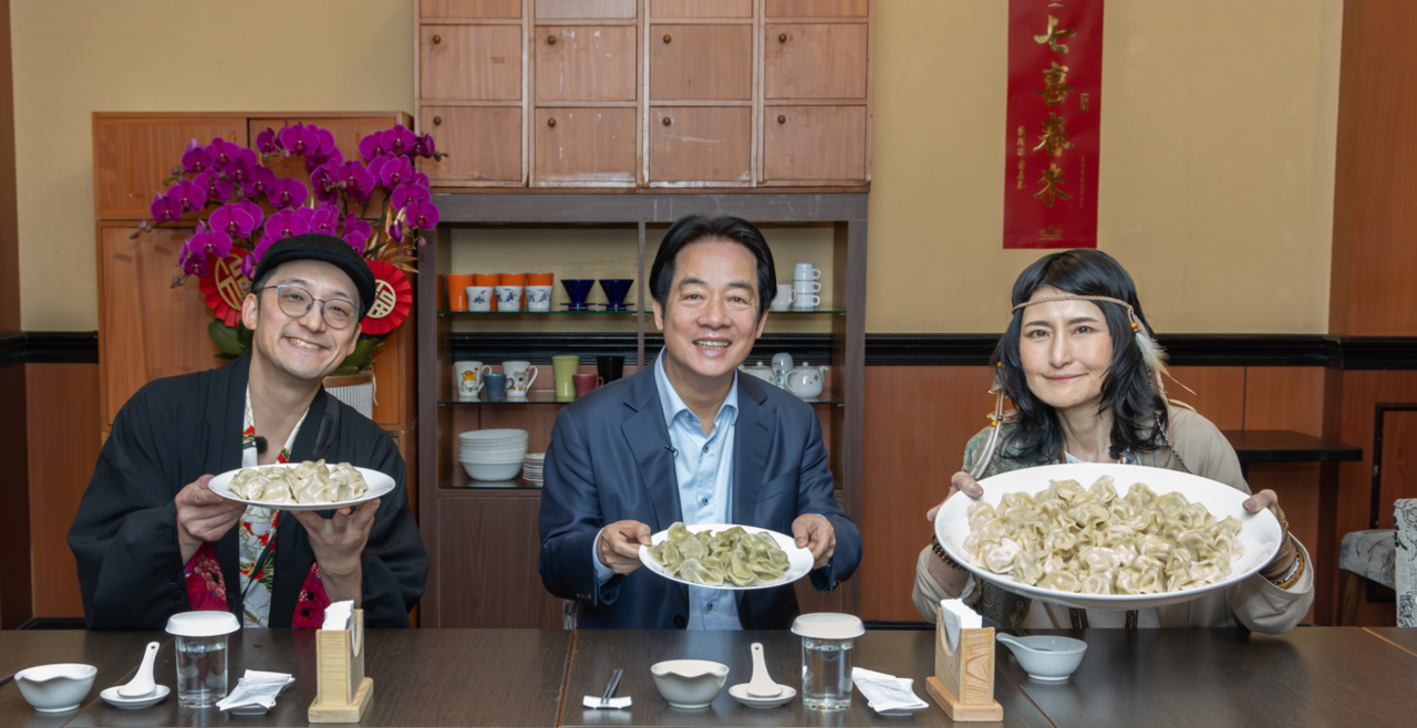 賴清德邀日本大胃王開箱總統府! 100顆水餃輕鬆完食
