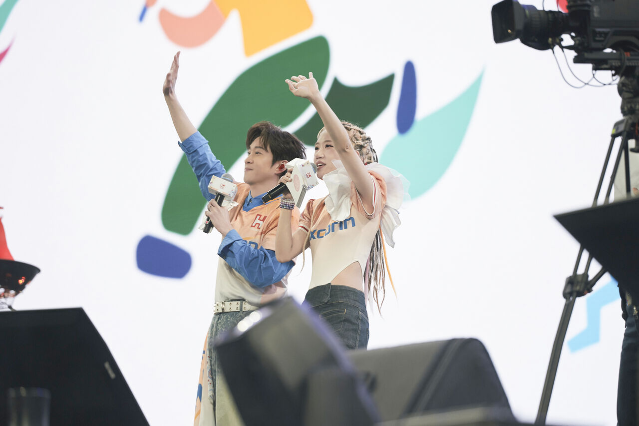 ▲▼陳漢典、Lulu攜手主持鴻海尾牙 。（圖／天地合娛樂提供）