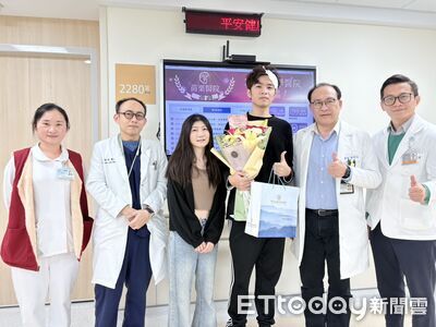 苗栗勇警被砍「頭破2大洞」出院了    返家團圓醫院免除病房費