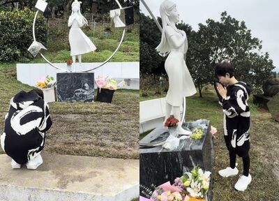 詹雅雯直奔金寶山看大S！　「激動蹲地痛哭」喊話具俊曄：不要失去勇氣