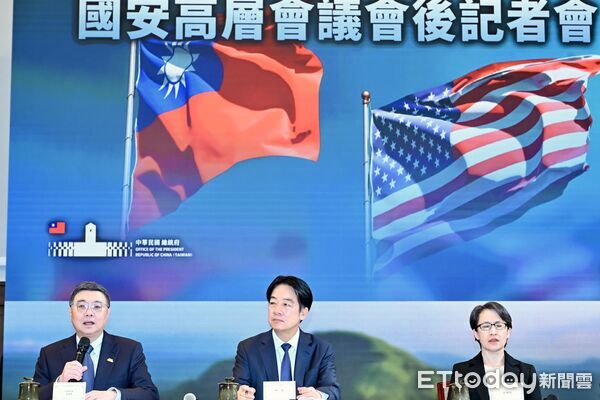 ▲▼總統賴清德召開「因應台美簽署貿易協議新局」國安高層會議會後記者會。（圖／記者劉亮亨攝）