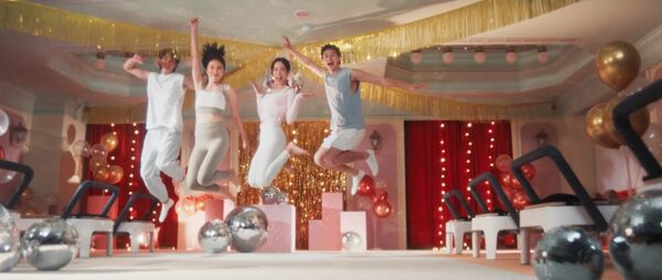 ▲楊謹華、劉以豪、張軒睿、温貞菱為健身房代言。（圖／虎鐵健身X器械皮拉提斯提供）